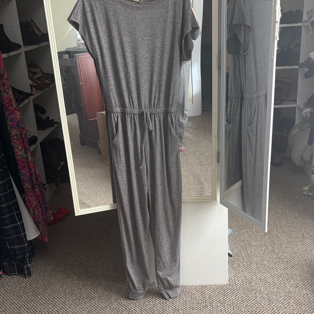 SHEIN Heather Gray Casual Jumpsuit